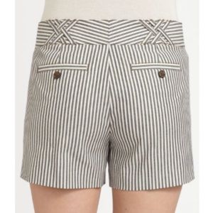 Tory Burch Navy Dover Stripe Shorts